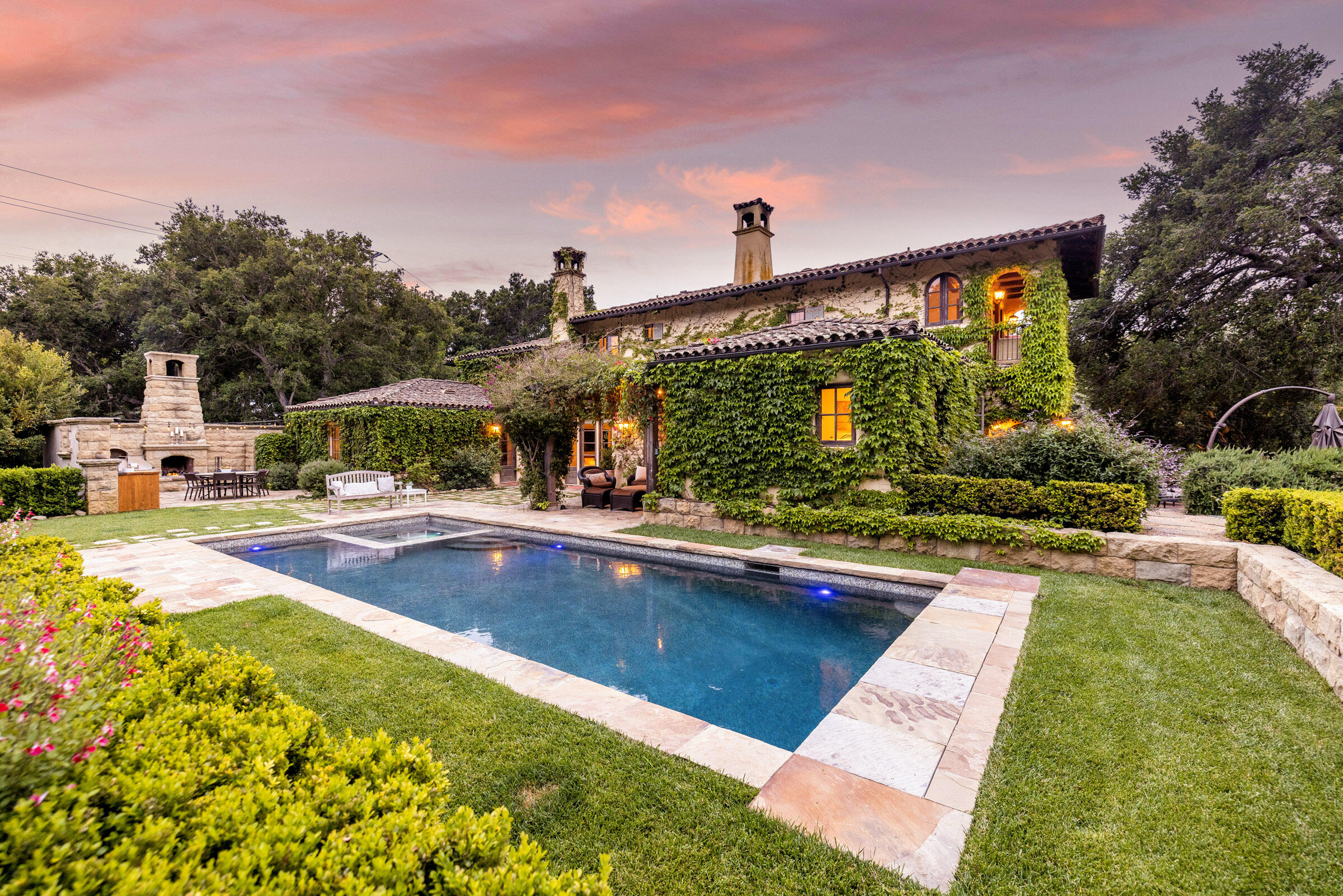 2222 East Valley Road Montecito, CA 93108 - Photo 29 of 30 a view of a swimming pool with a yard