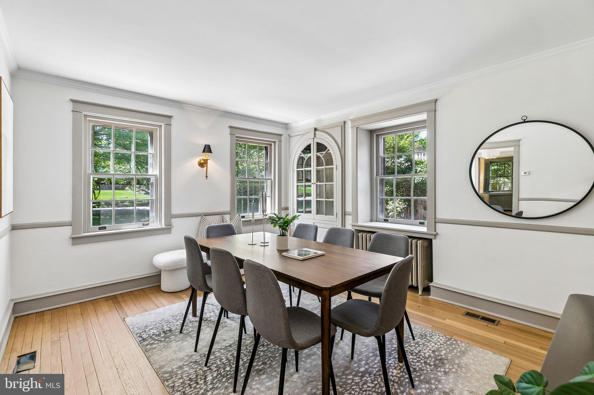19 Farm Road Wayne, PA 19087 - Photo 12 of 50 a view of a dining room with furniture window and outside view