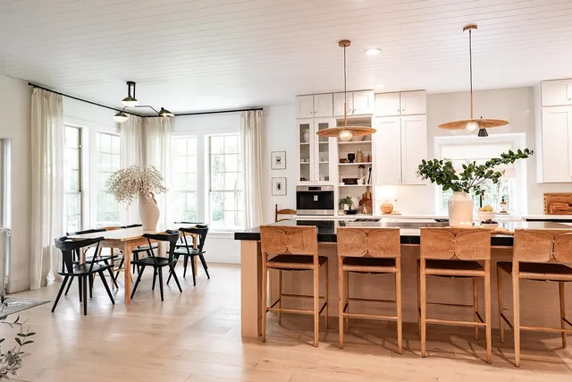 a bedroom with a bed and a cabinets