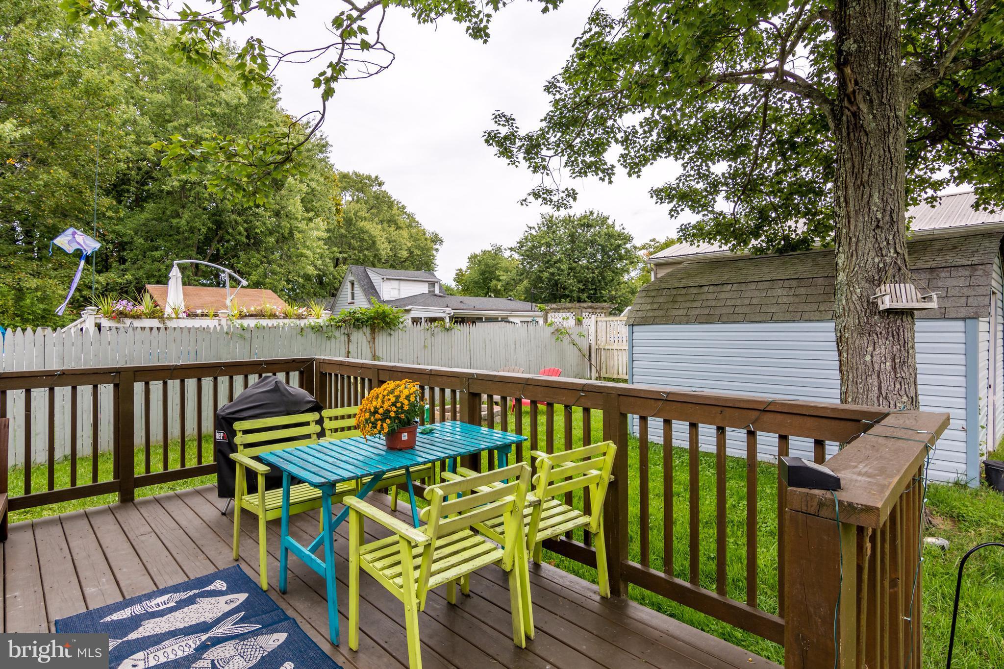 13117 Miles Road Baltimore, MD 21220 - Photo 24 of 27 Back porch overlooking the fenced in backyard