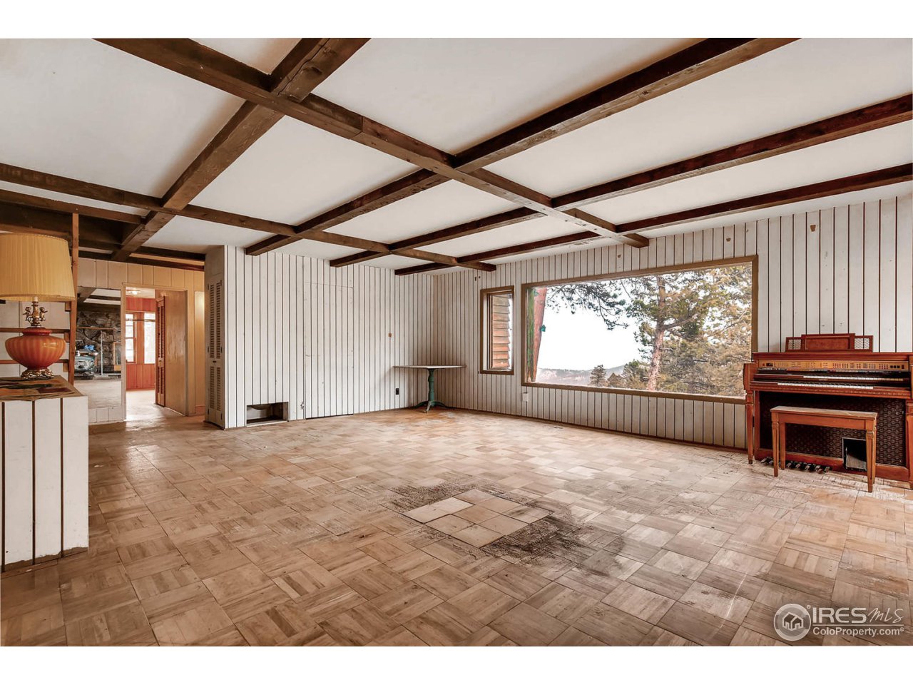 8537 Doubleheader Ranch Road Morrison, CO 80465 - Photo 34 of 40 a view of empty room with wooden floor and fan