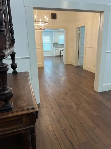 a view of kitchen living room
