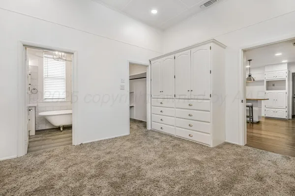 a view of room and natural light