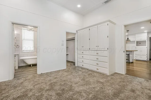 a view of room and natural light