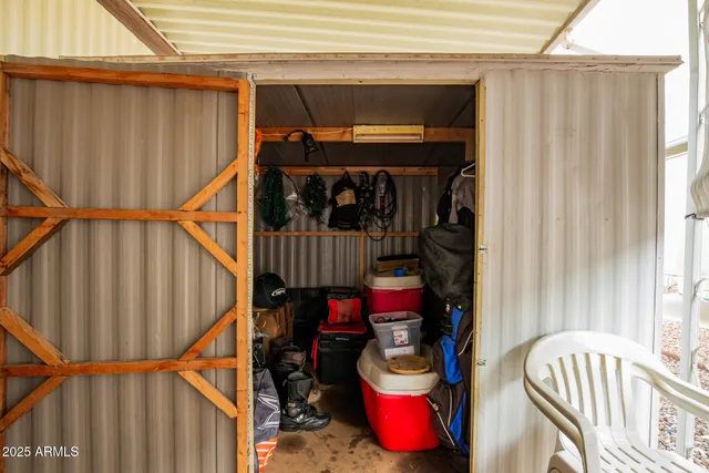 a room with furniture and a window