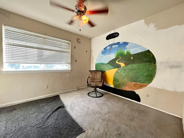 a room with gym equipment