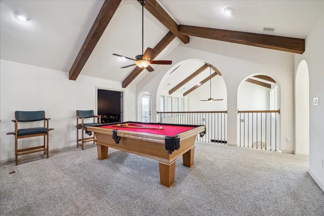 a room with furniture