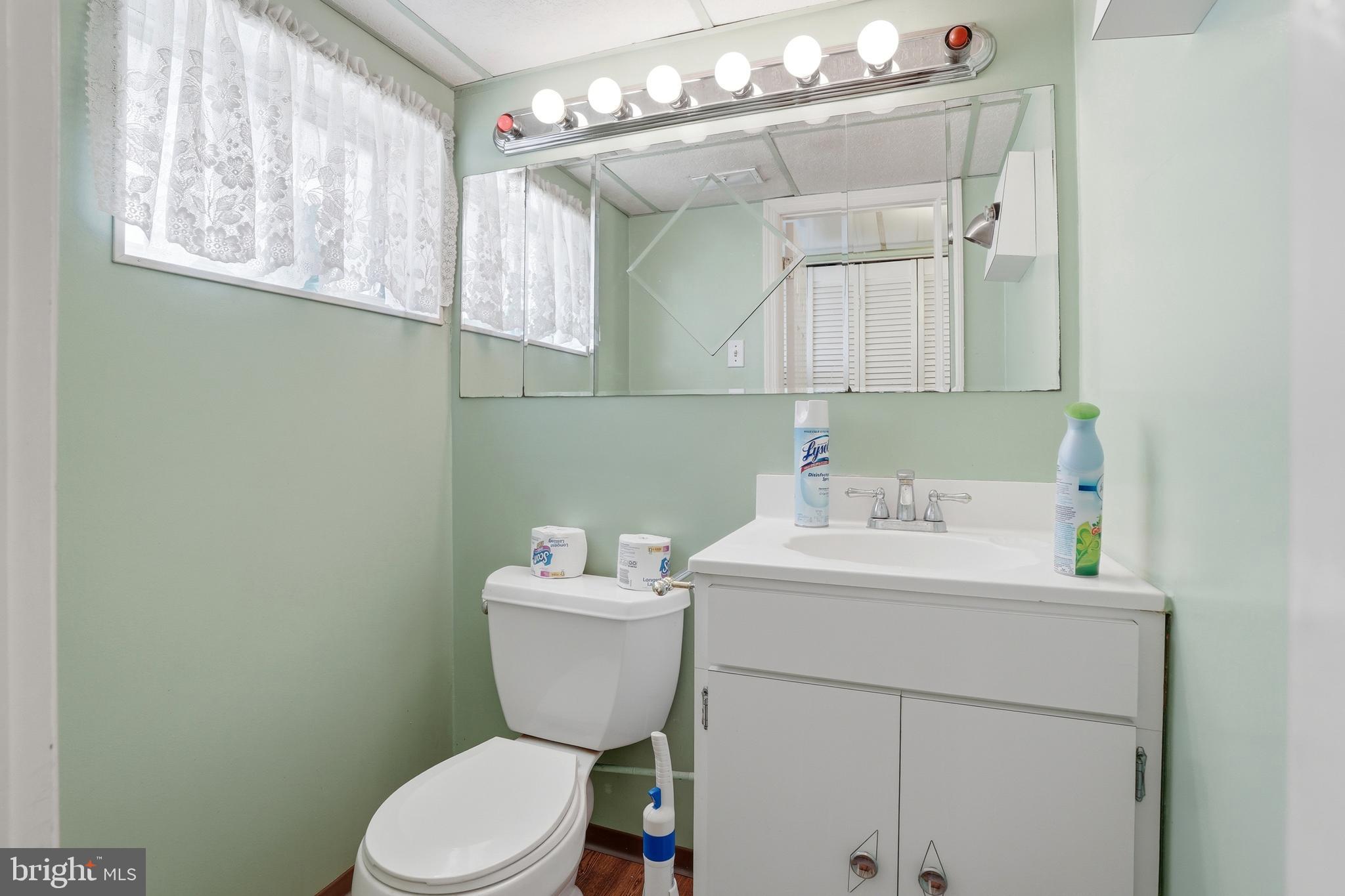 8931 Leonard Street Philadelphia, PA 19152 - Photo 33 of 52 a bathroom with a sink mirror and toilet