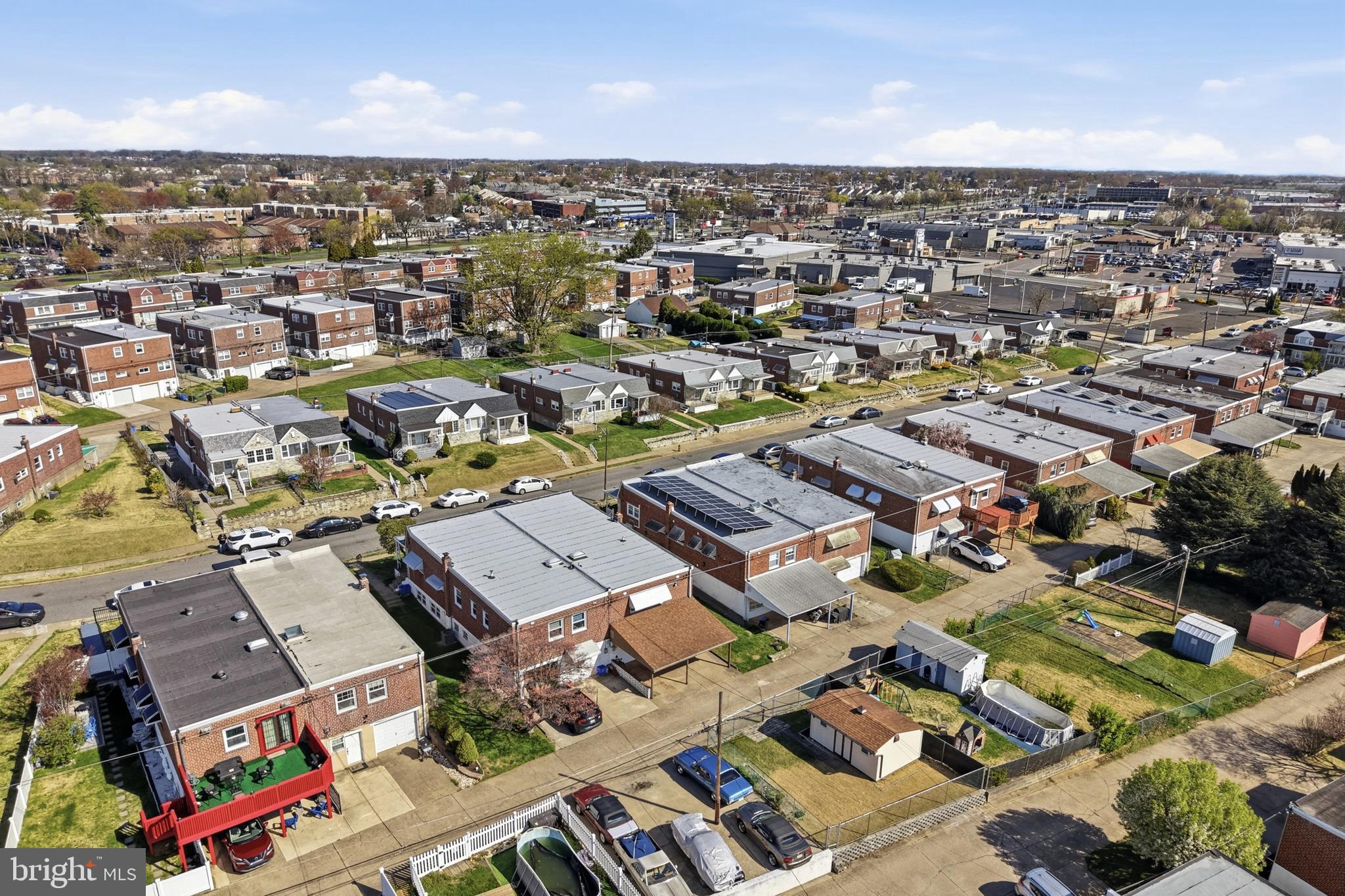 8931 Leonard Street Philadelphia, PA 19152 - Photo 50 of 52 an aerial view of a city with lots of residential buildings
