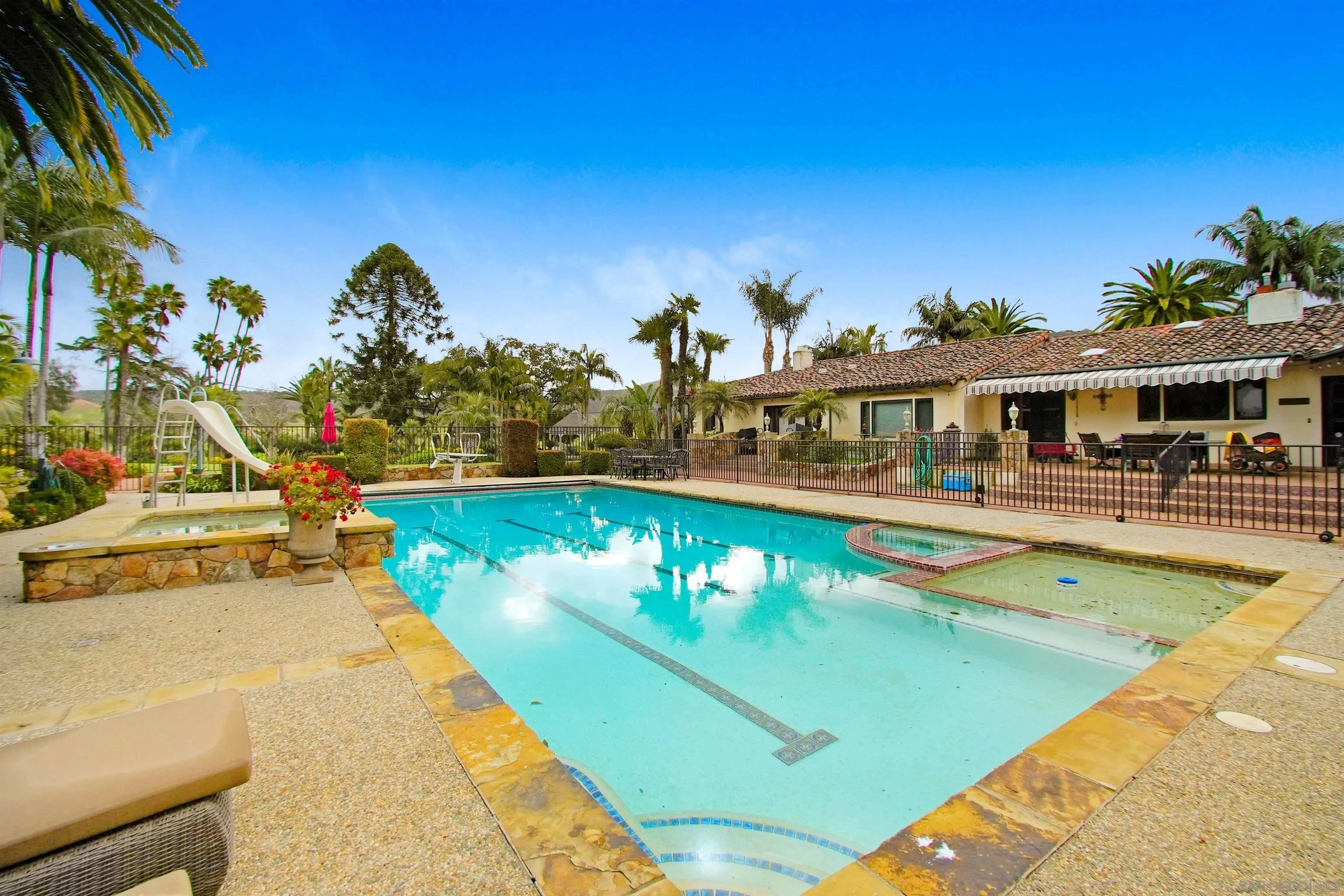 16757 Old Guejito Grade Road Escondido, CA 92027 - Photo 13 of 49 a view of a swimming pool with a patio