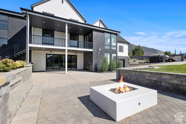 1158 South 980 West Mapleton, UT 84664 - Photo 13 of 15 Patio / terrace featuring a patio and a mountain view