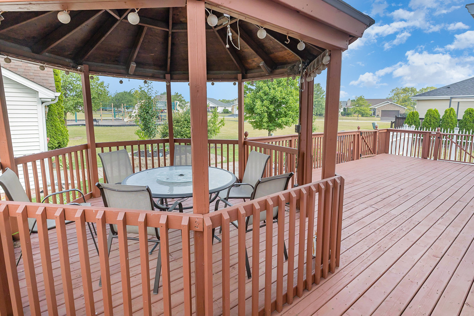 1560 Mallards Cove Beecher, IL 60401 - Photo 28 of 43 a view of balcony with wooden floor