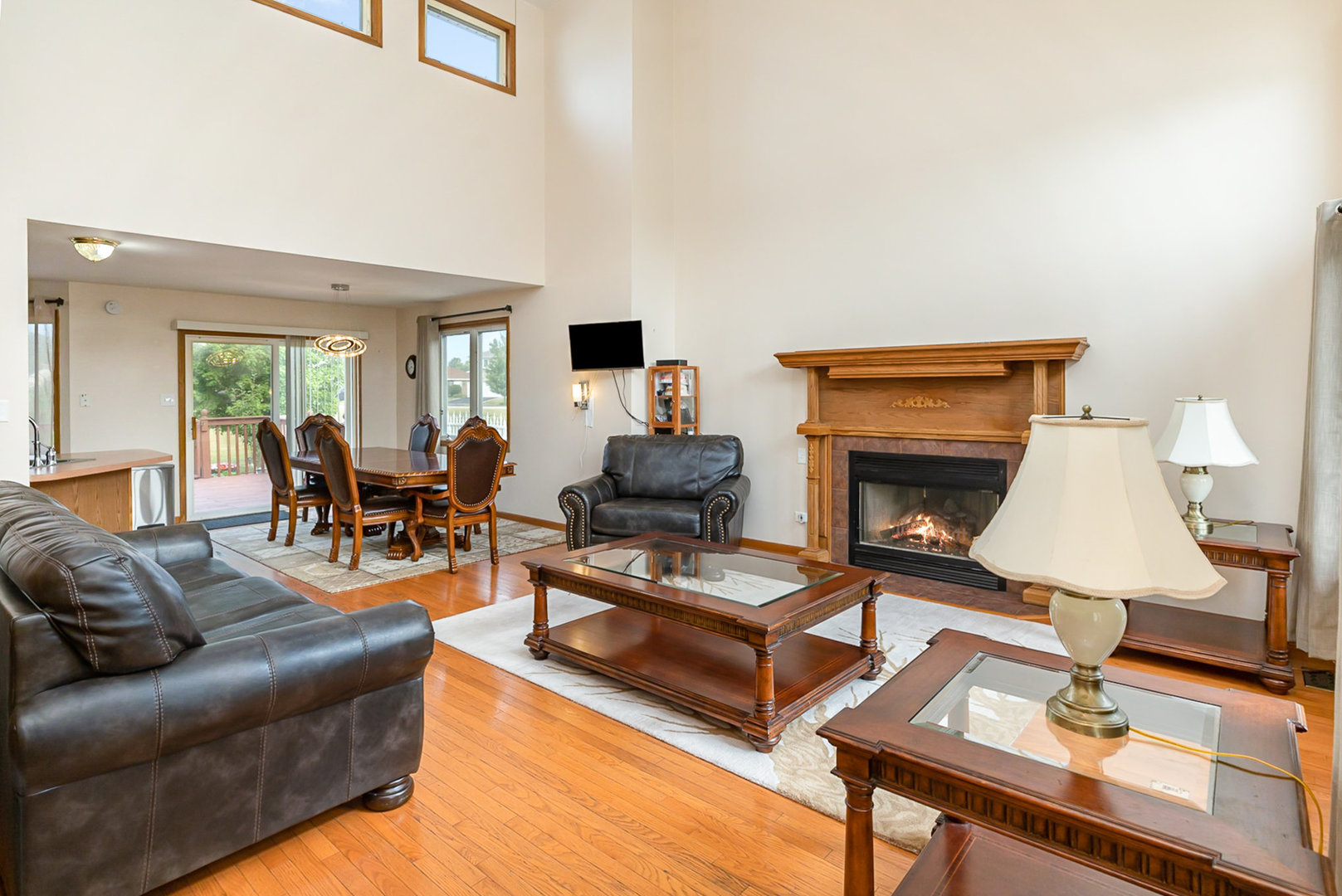 1560 Mallards Cove Beecher, IL 60401 - Photo 6 of 43 a living room with furniture and a fireplace