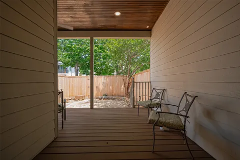 a view of outdoor space with seating space