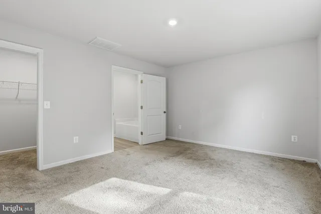 a view of an empty room