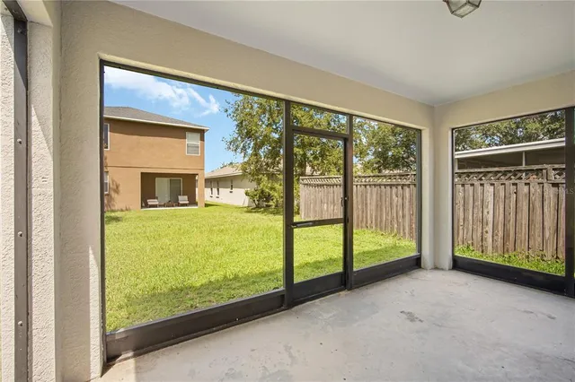 a view of an front door