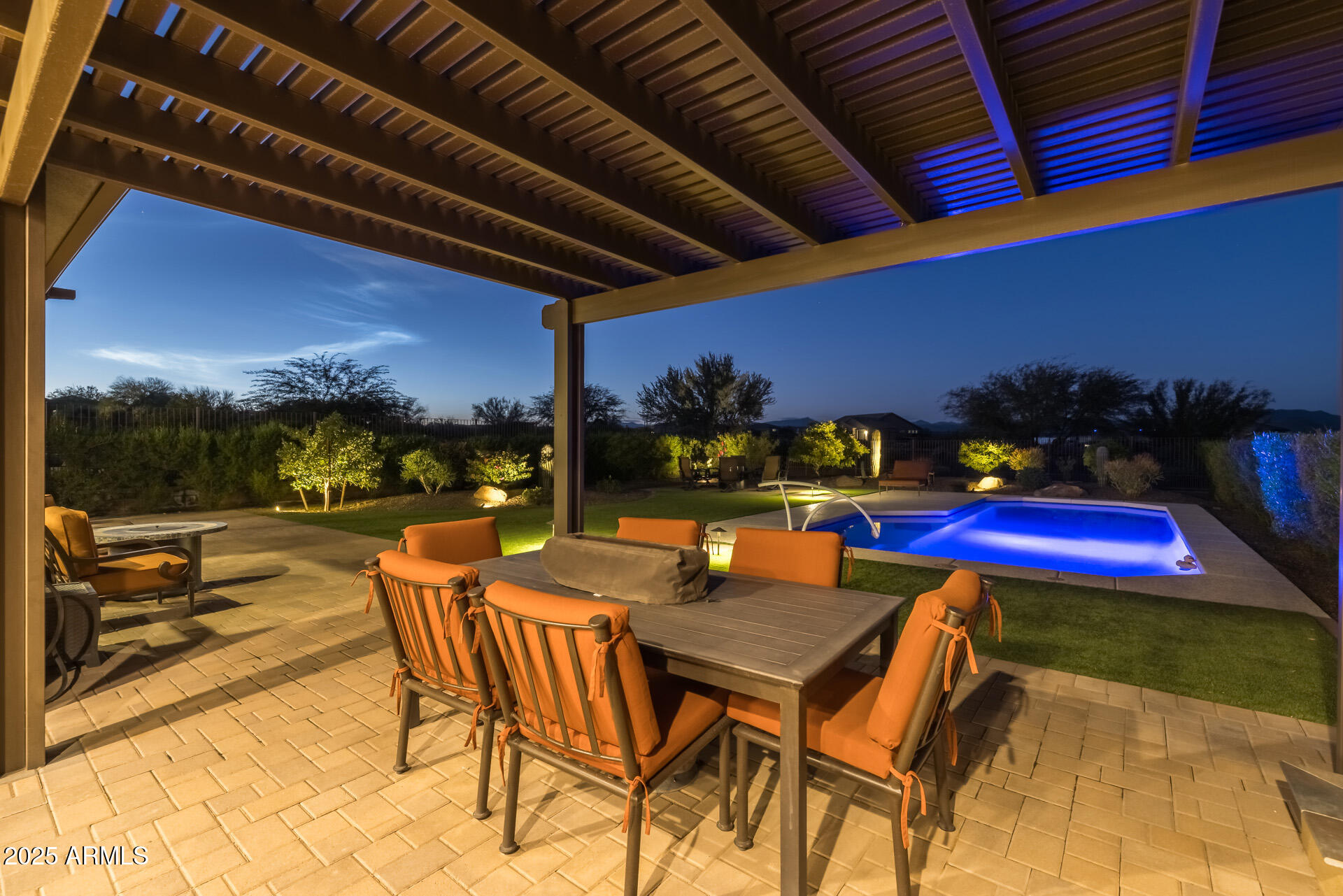 17436 East Fort Verde Road Rio Verde, AZ 85263 - Photo 30 of 37 9) BACKYARD TWILIGHT