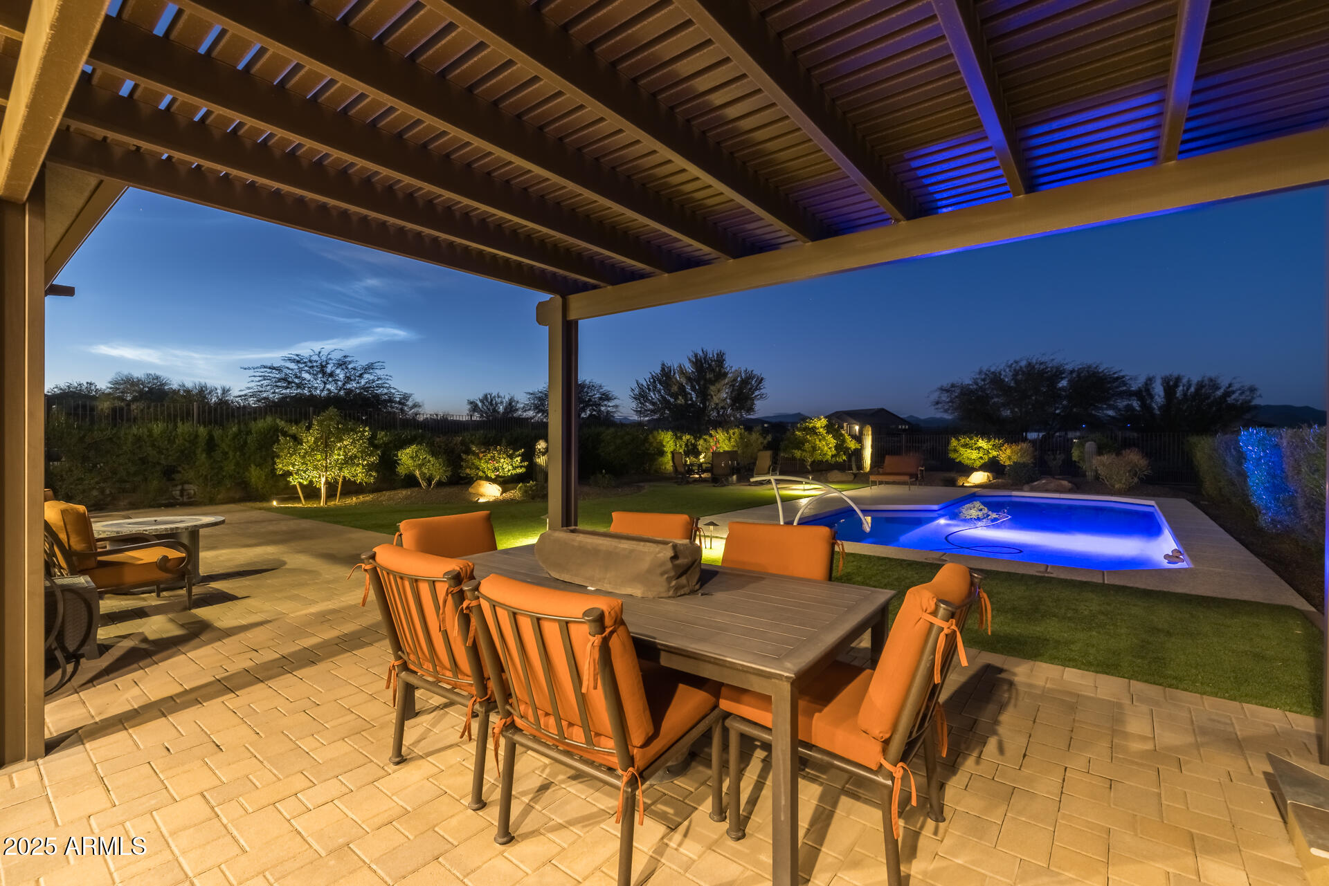 17436 East Fort Verde Road Rio Verde, AZ 85263 - Photo 35 of 37 9) BACKYARD TWILIGHT
