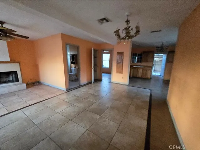 a view of backyard of house