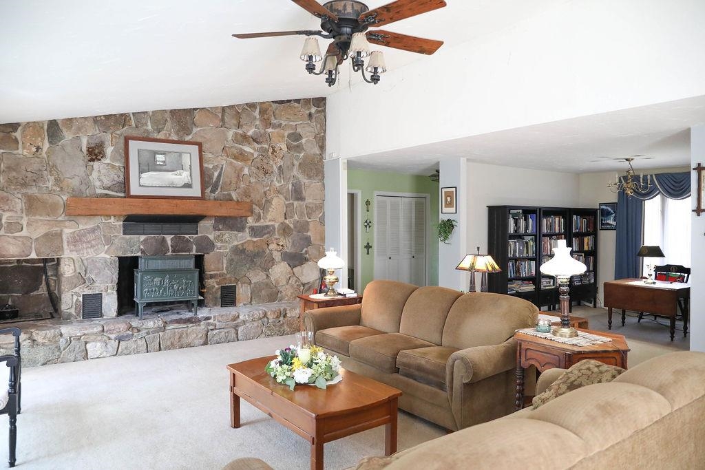 1401 Ladd Road Waynesboro, VA 22980 - Photo 7 of 53 a living room with furniture and a fireplace