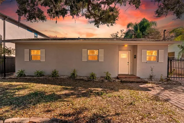 a front view of a house