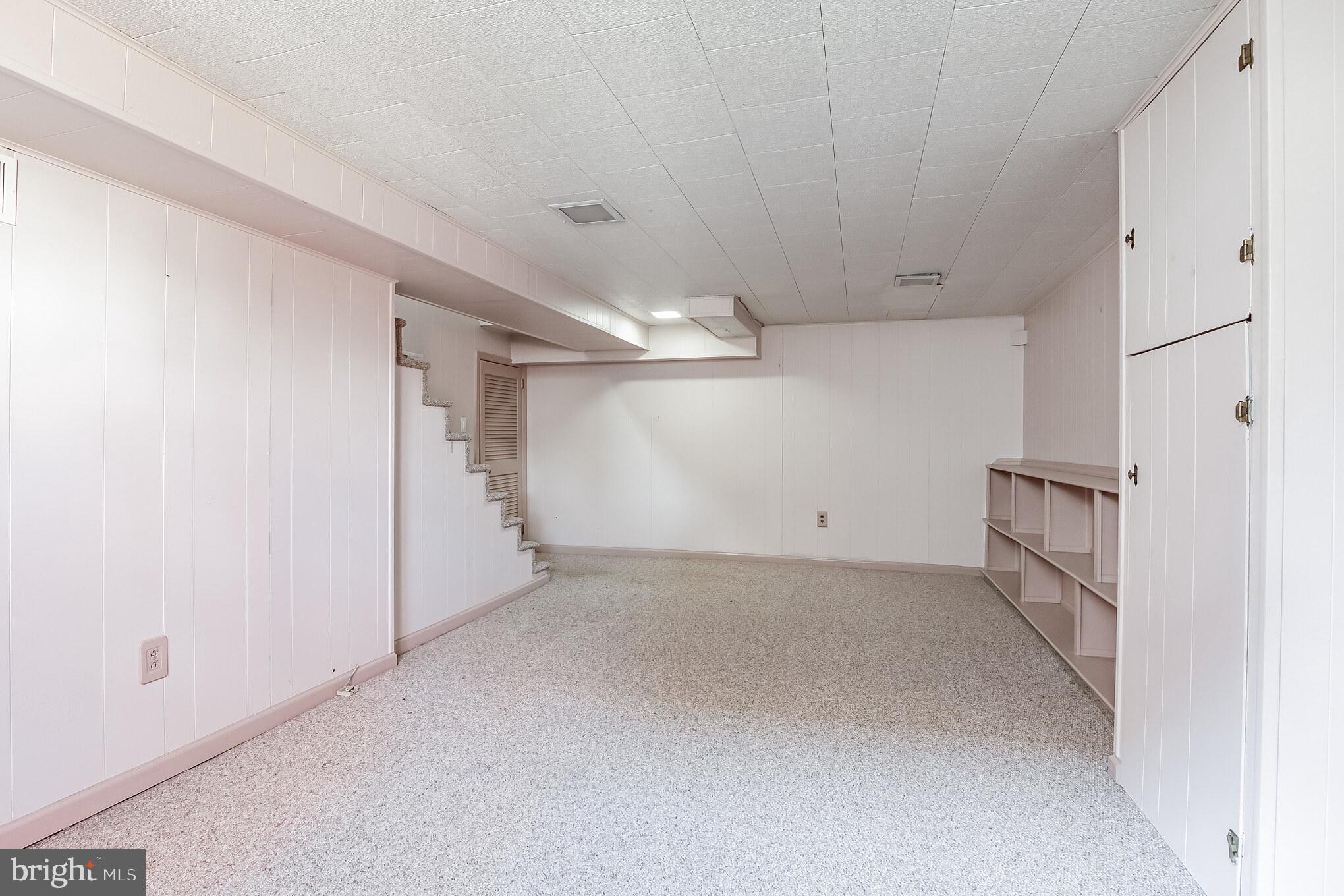 58 Eastwood Road Berwyn, PA 19312 - Photo 23 of 35 Finished Basement Area With Carpeting and Built In