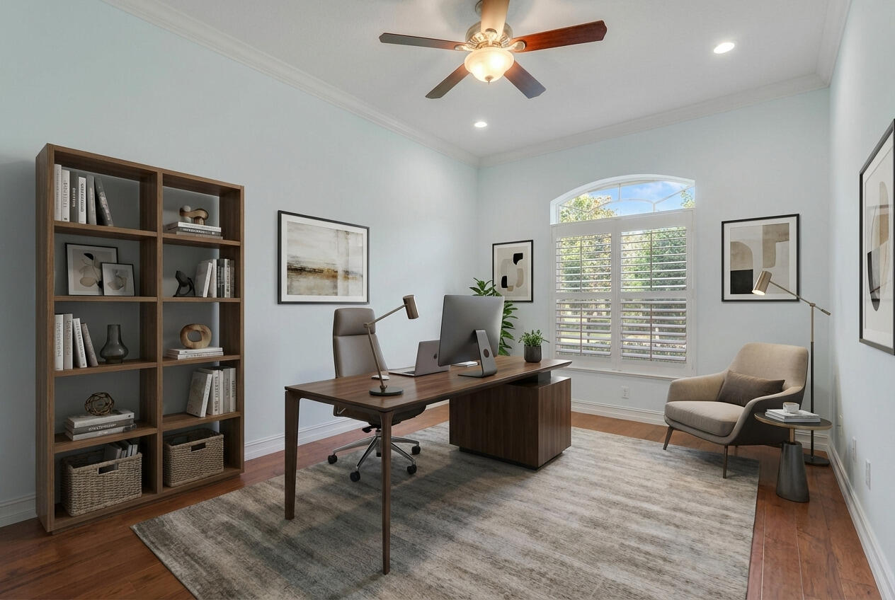 8415 Southeast Governors Way Hobe Sound, FL 33455 - Photo 19 of 105 a living room with furniture and a wooden floor
