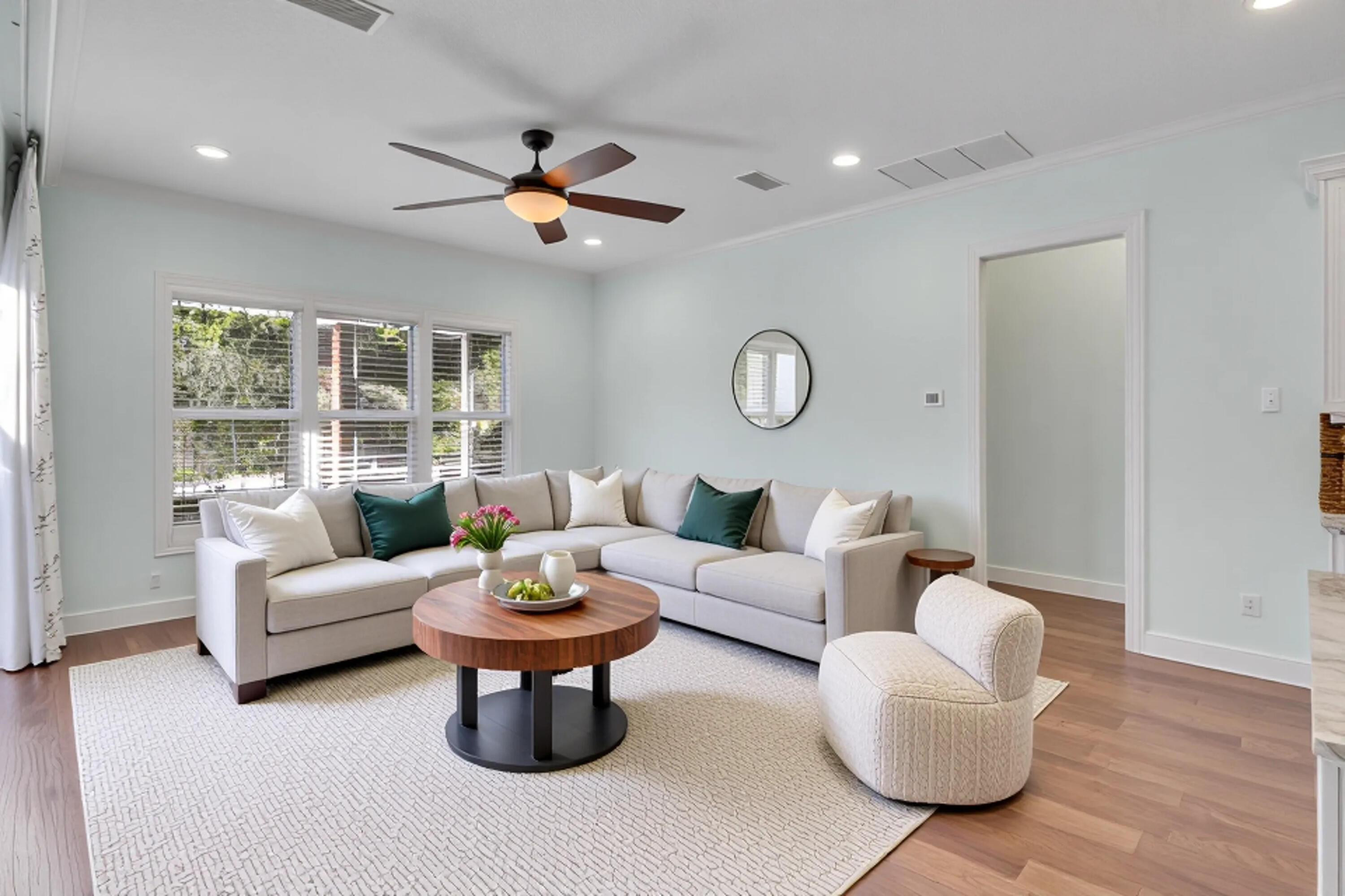 8415 Southeast Governors Way Hobe Sound, FL 33455 - Photo 26 of 105 a living room with furniture and a large window