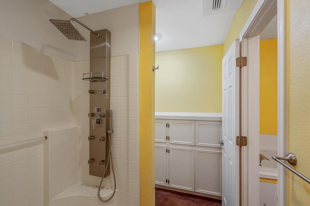 1070 Piney Grove Road Rusk, TX 75785 - Photo 18 of 39 Full bath with a bath, a shower, and dark carpet