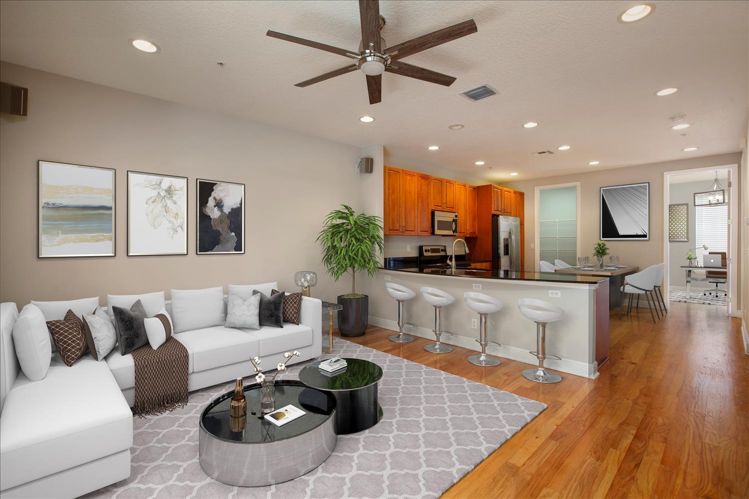 128 Morning Dew Circle Jupiter, FL 33458 - Photo 17 of 46 Virtually Staged Living Rm w/Kitch