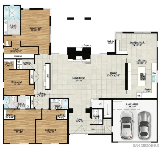 a bathroom with a sink mirror and a shower curtain