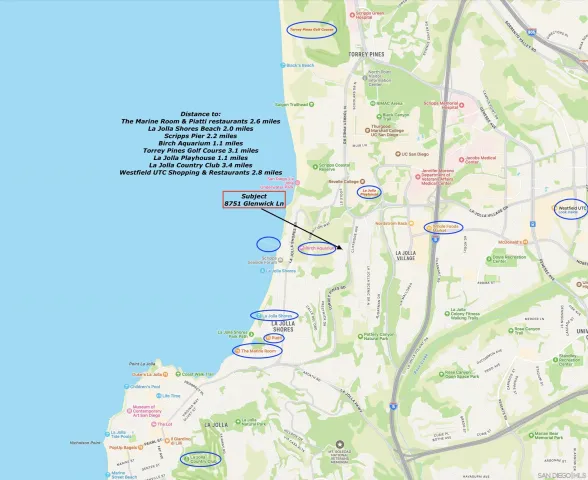 $6,295,000 | 8751 Glenwick Lane, La Jolla, CA 92037