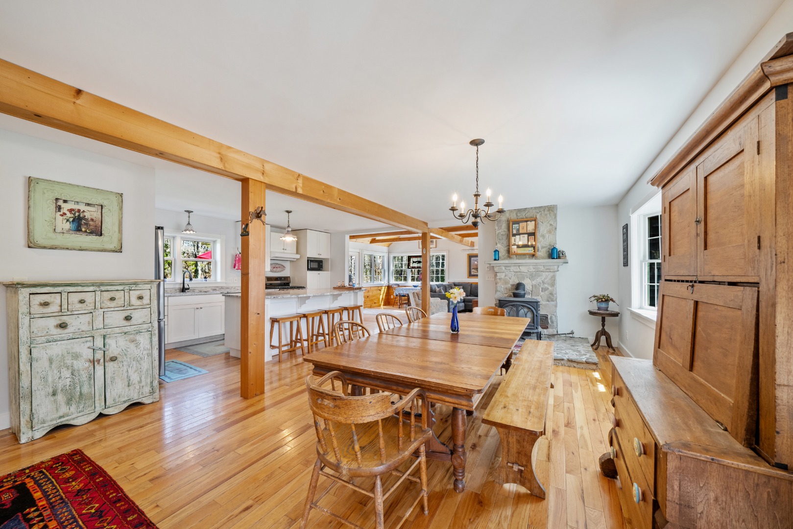 357 West Tisbury Road Edgartown, MA 02539 - Photo 4 of 33 a living room with furniture and a wooden floor