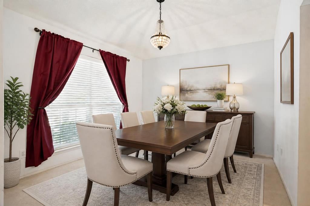 1411 Dearborn Road Allen, TX 75002 - Photo 3 of 28 This large dining room can fit any sized table. Virtually staged formal dining room