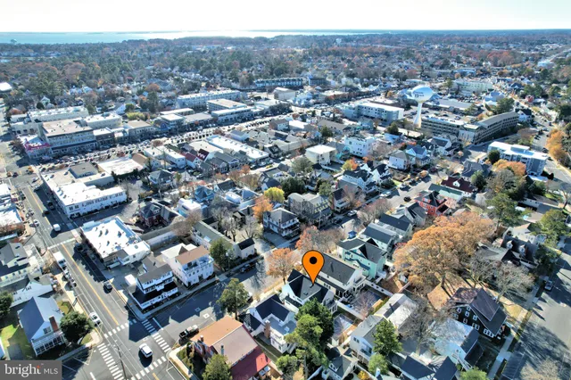 an aerial view of a city with lots of residential buildings