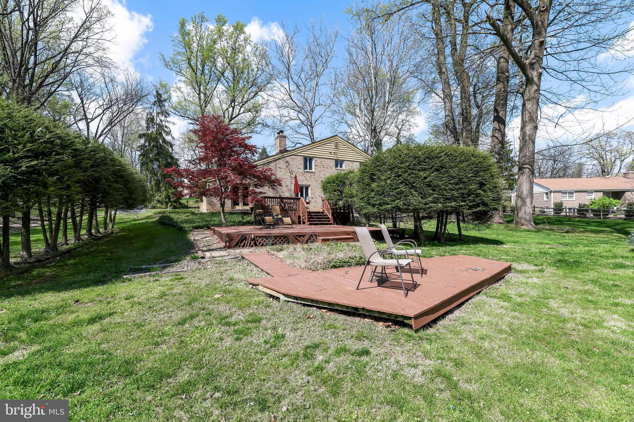 1508 Sherbrook Road Lutherville-Timonium, MD 21093 - Photo 34 of 40 Deck overlooking large flat yard