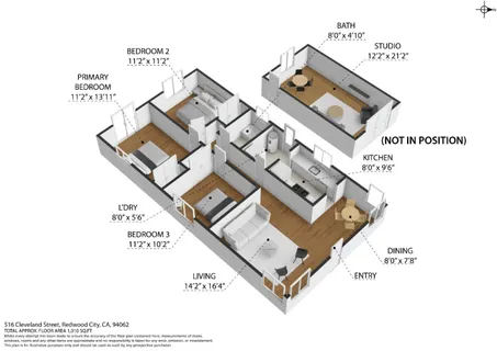 $1,375,000 | 516 Cleveland Street, Redwood City, CA 94062