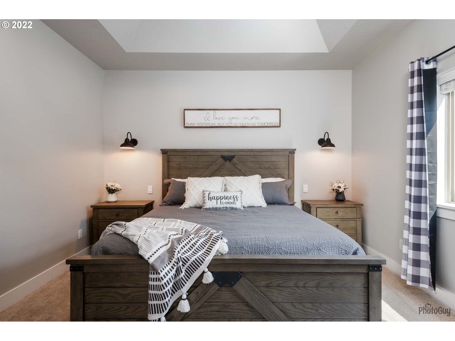 853 67th Place Springfield, OR 97478 - Photo 17 of 32 a bedroom with a bed and a night stand