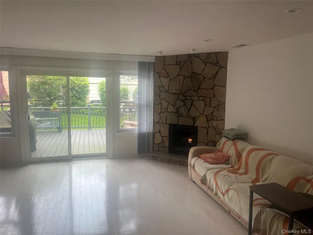 a room with furniture and a gate