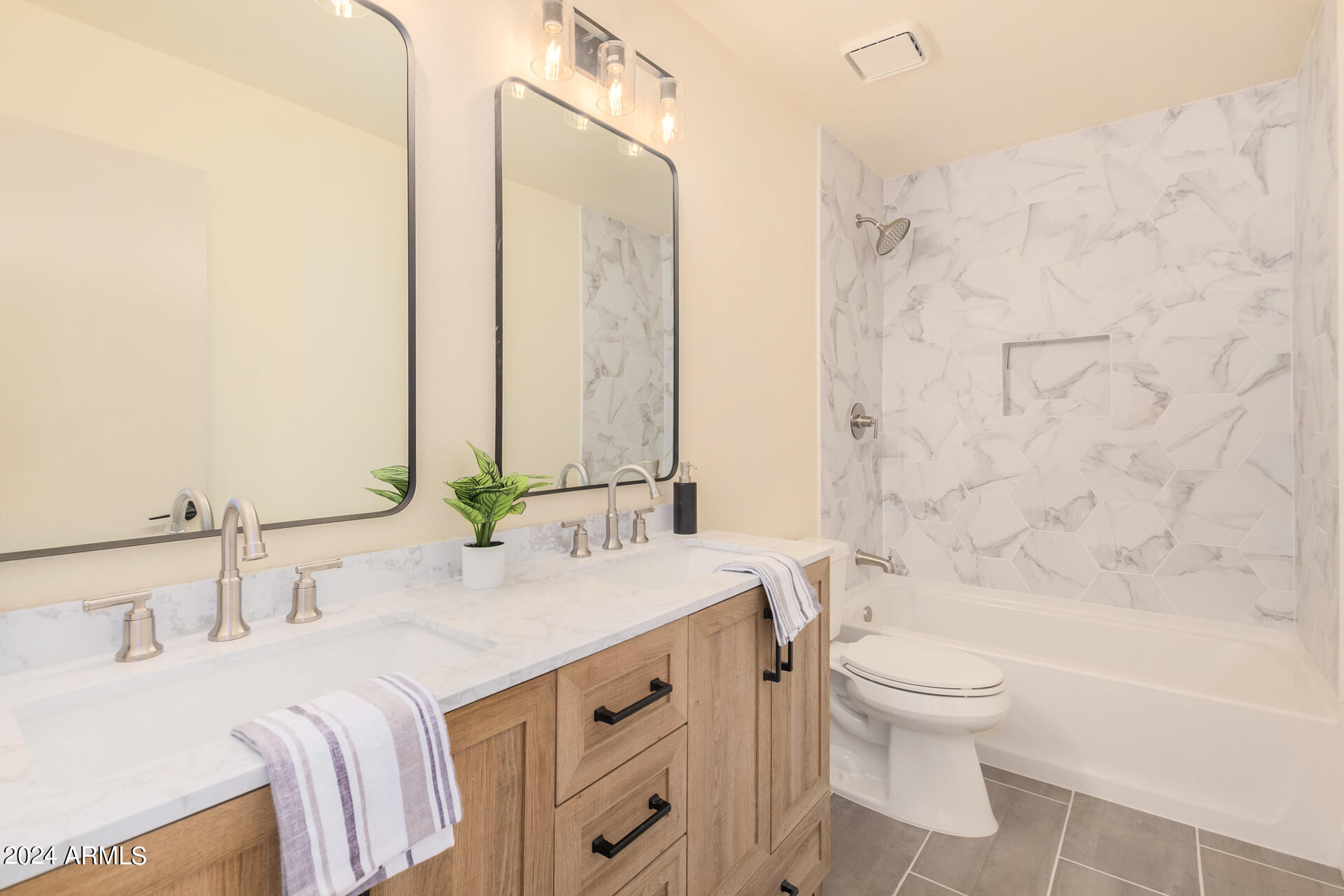 2560 North Lindsay Road, Unit 66 Mesa, AZ 85213 - Photo 12 of 34 upstairs renovated bath