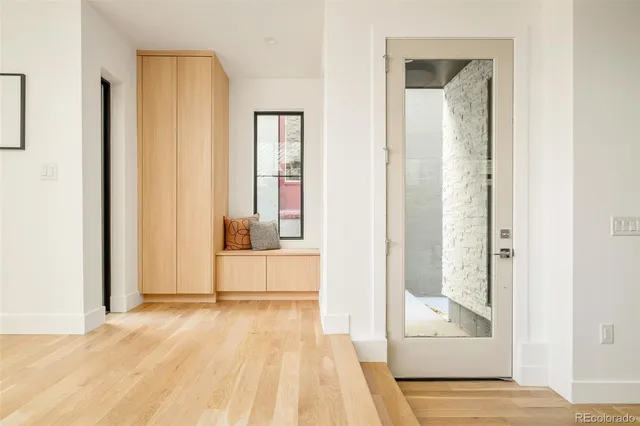 a bathroom with a tub and shower