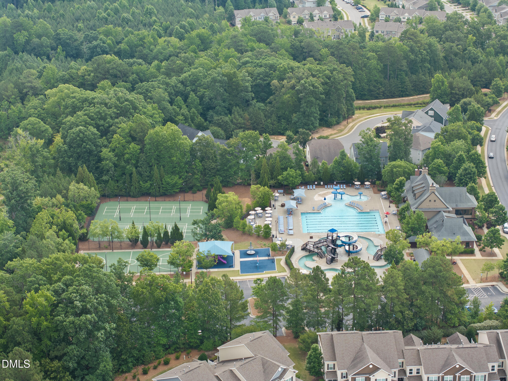 140 Restonwood Drive Apex, NC 27539 - Photo 60 of 63 Drone view of amenities