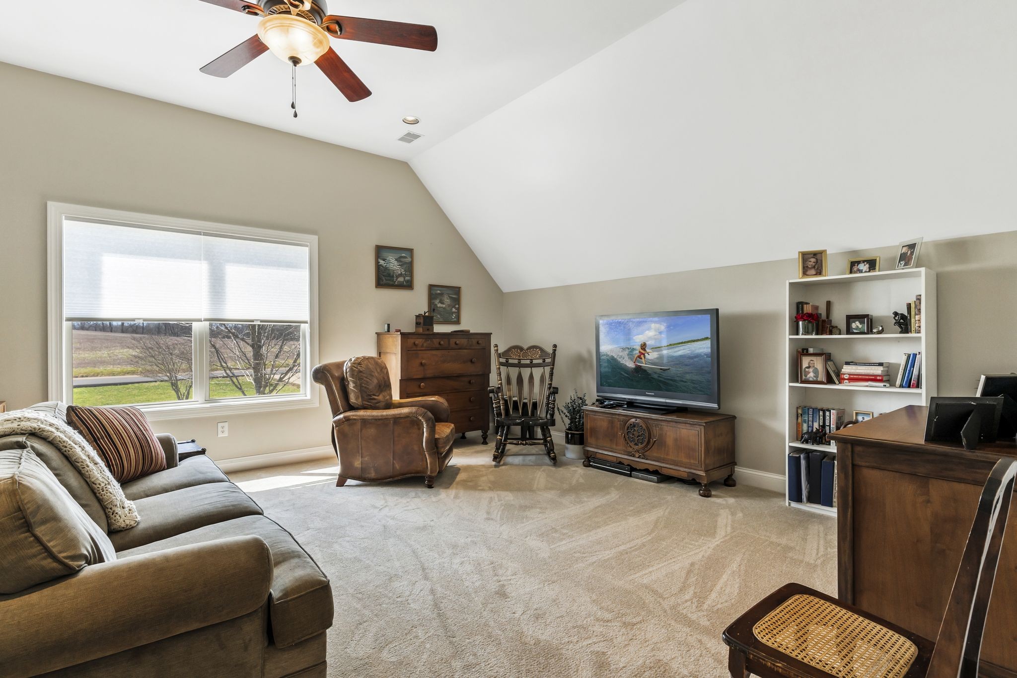 263 Aplin Branch Road Cottontown, TN 37048 - Photo 18 of 29 a living room with furniture and a flat screen tv
