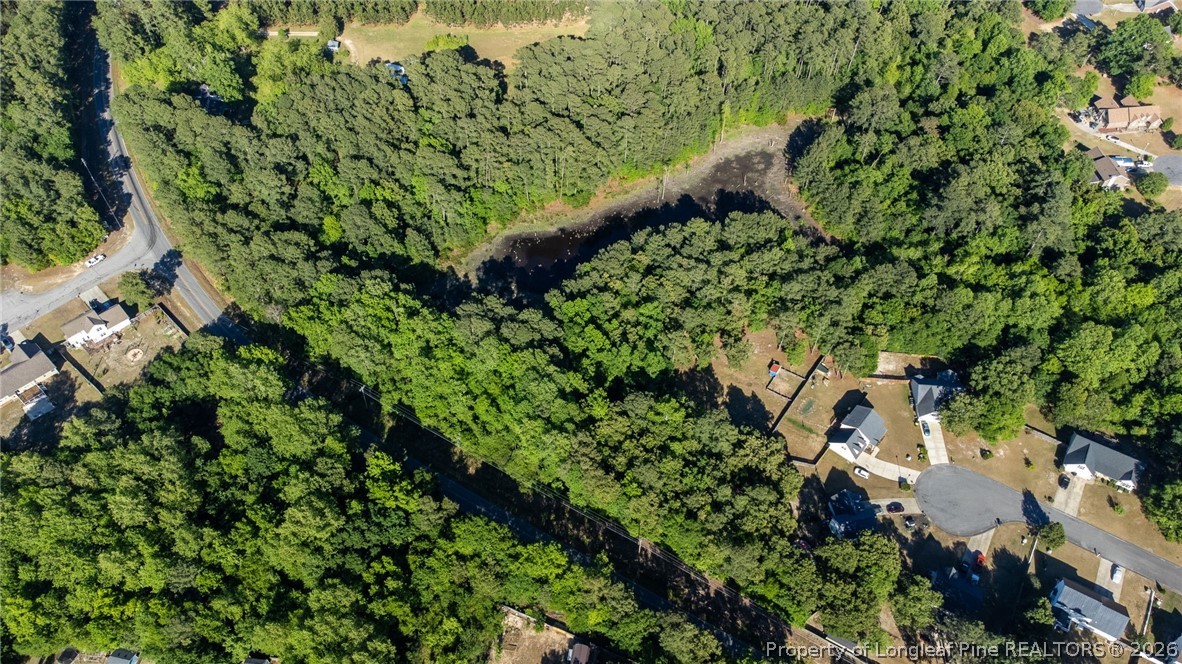 6331 Muscat Road Hope Mills, NC 28348 - Photo 27 of 41 an aerial view of a residential houses with outdoor space and trees all around