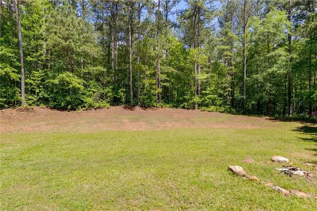 a view of an outdoor space and a yard