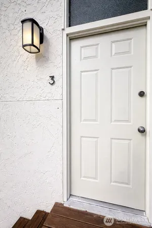 a view of a door
