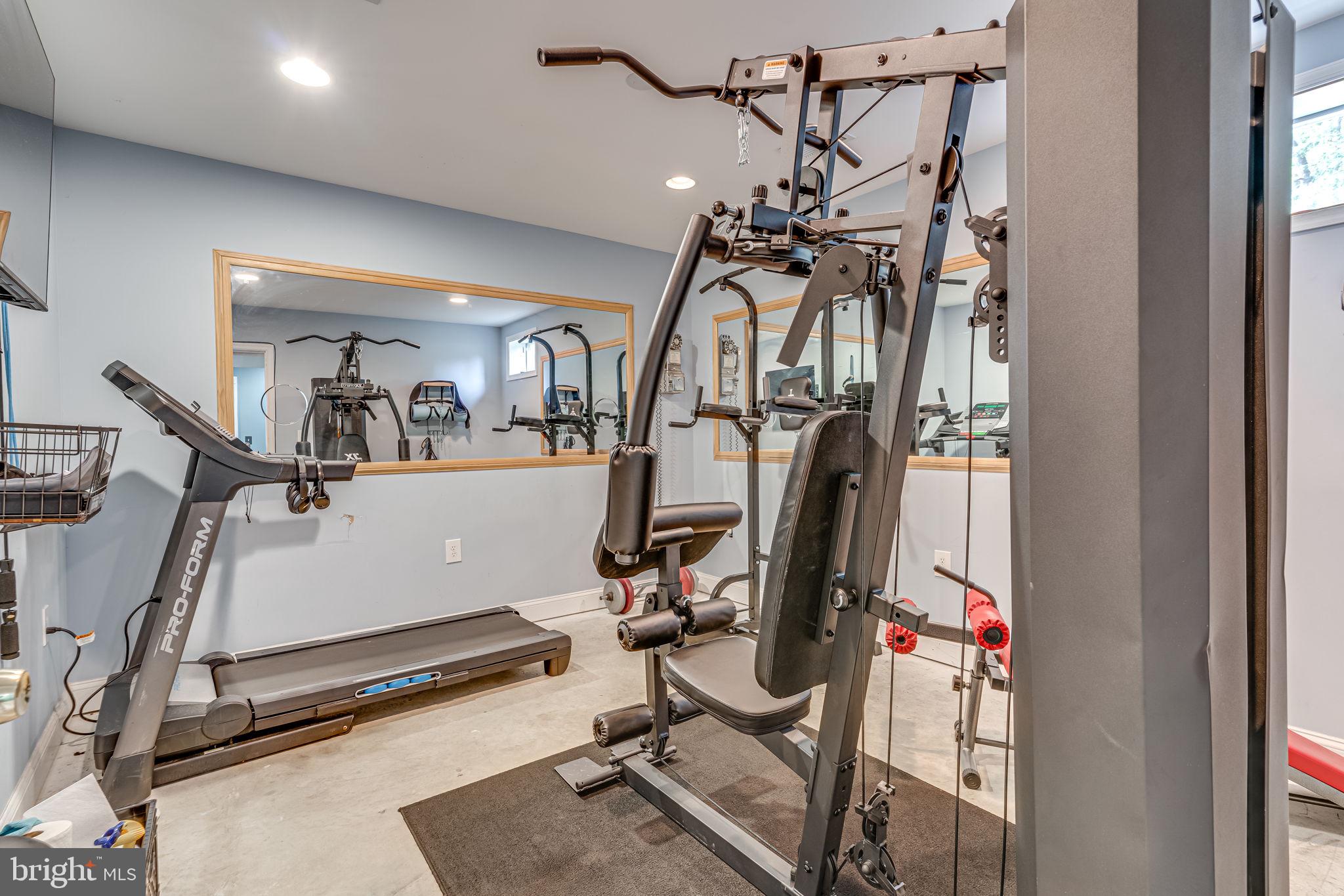 6904 North Stuart Road King George, VA 22485 - Photo 31 of 47 a view of a room with gym equipment