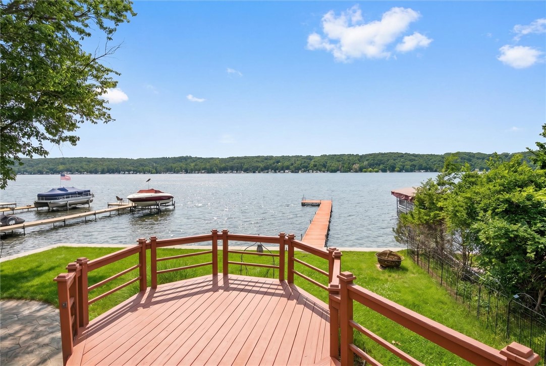 5452 East Lake Road Conesus, NY 14435 - Photo 11 of 42 Nice deck for entertaining & BEAUTIFUL VIEW
