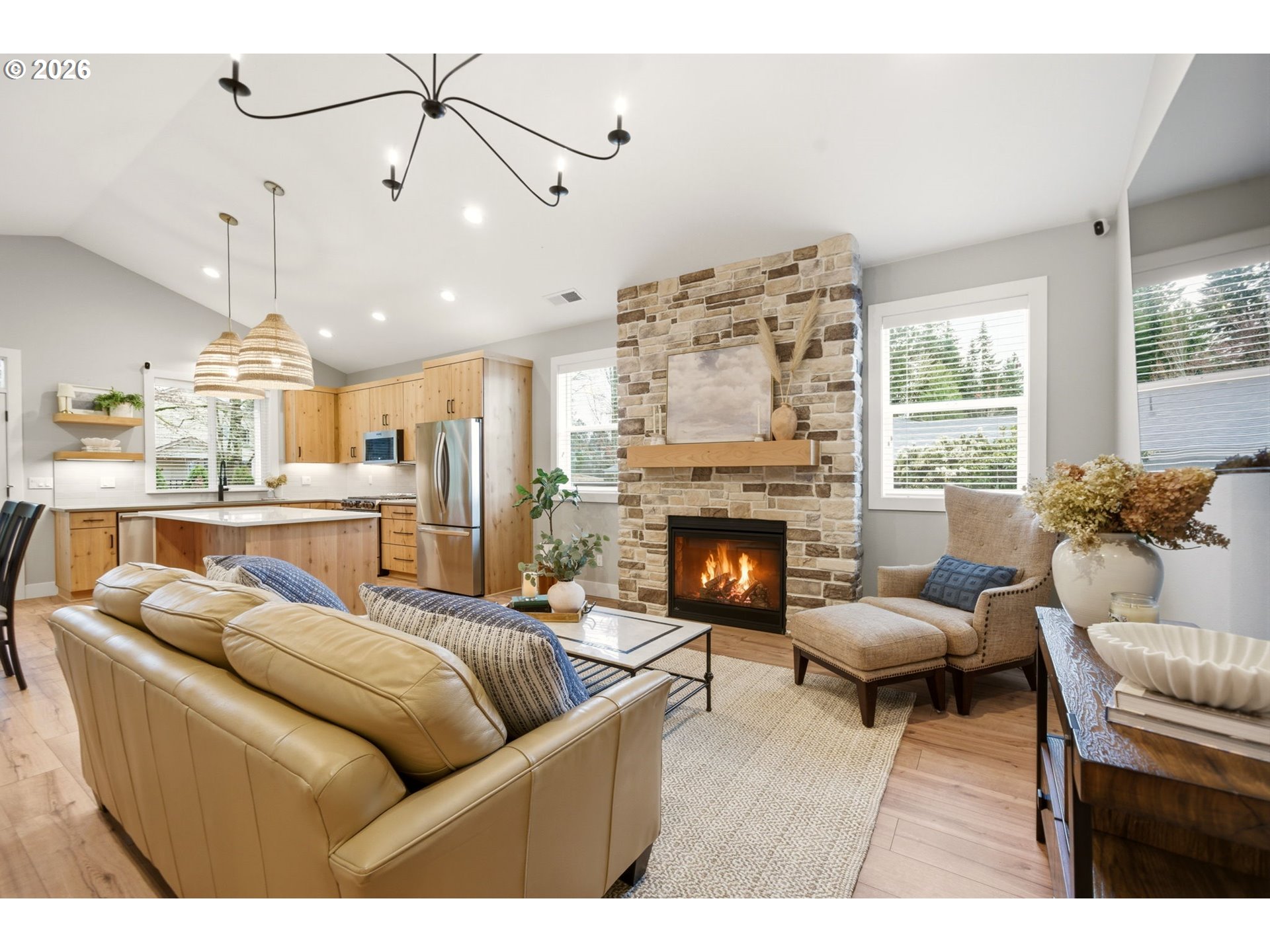 37354 American Street Sandy, OR 97055 - Photo 8 of 37 a living room with furniture and a fireplace