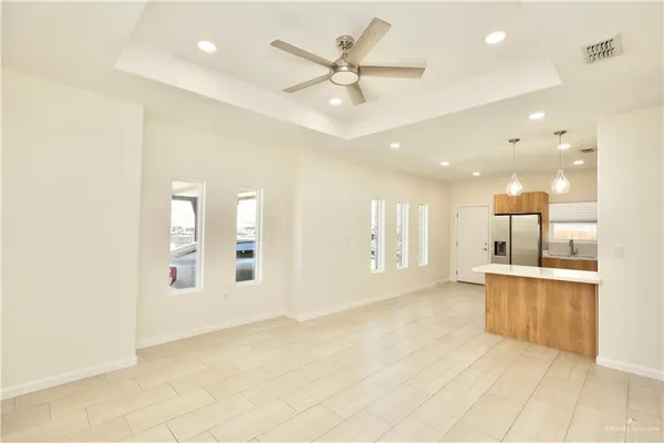 a view of an empty room